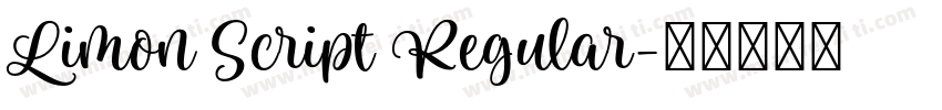 Limon Script Regular字体转换
